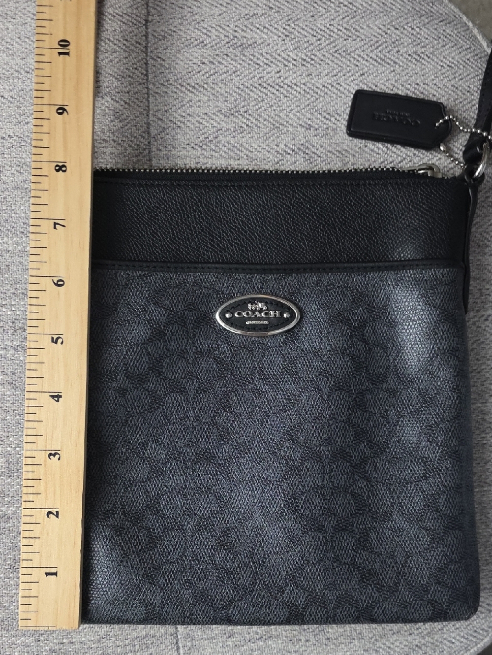 Coach 52400 Signature Canvas North South Swingpack Crossbody Black F1405 - Picture 12 of 12